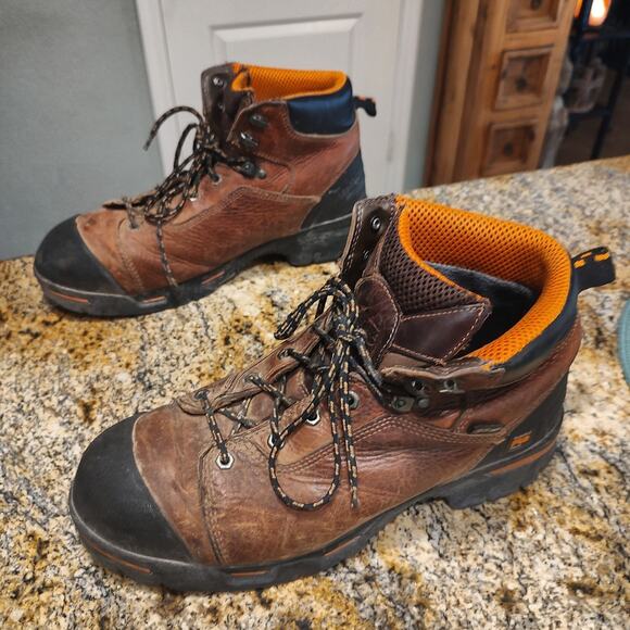 Timberland Pro Brown Men\'s Work Boots Size 13 M US ID 52562 A7501 Steel Toe main image 8